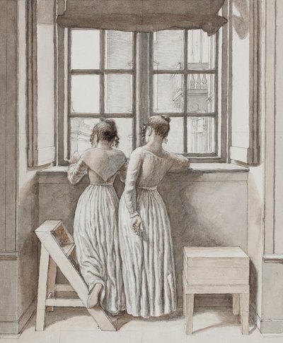 At a Window in the Artist